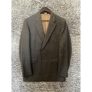 VTGTom Rakic Royal Classic Wool Blazer Men's 40R Windowpane Sport Coat 2 Button